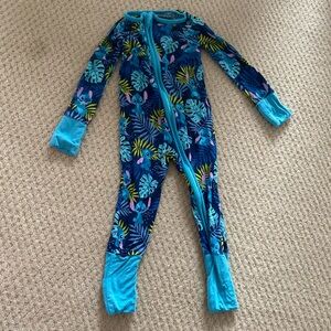 Little Sleepies Aloha Stitch Zippy 6-12 mo EUC